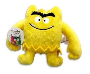 PELUCHE MONSTRUO DE COLORES AMARILLO (15 CM) ALEGR