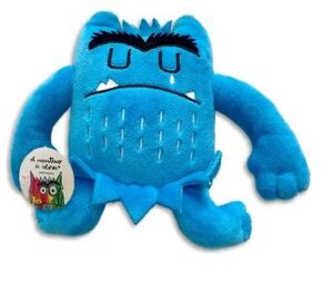 PELUCHE MONSTRUO DE COLORES AZUL (15 CM) TRISTEZA