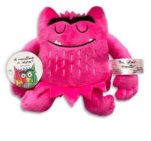 PELUCHE MONSTRUO DE COLORES ROSA (15 CM) AMOR