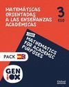 MATEMÁTICAS ORIENTADAS A ENSEÑANZAS ACADÉMICAS 3º ESO. GENIOX PROGRAMA BILINGÜE