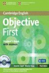 OBJECTIVE FIRST STUDENT'S BOOK WITH ANSWERS WITH CD-ROM 3RD EDITION