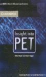 INSIGHT INTO PET STUDENT'S BOOK WITHOUT ANSWERS