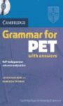 CAMBRIDGE GRAMMAR PET ALUM+KEY+CD