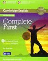 COMPLETE FIRST STUDENT'S PACK (STUDENT'S BOOK WITHOUT ANSWERS WITH CD-ROM, WORKB