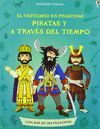 PIRATAS Y A TRAVES TIEMPO VEST PEGATINAS