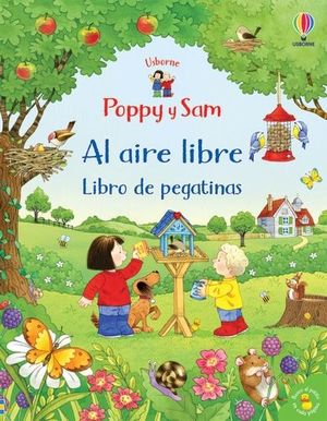 POPPY Y SAM AL AIRE LIBRE. PEGATINAS