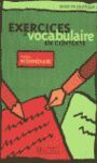 EXERCICES VOCABULAIRE CONTEXTE INT ALUM