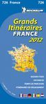 MAPA NATIONAL FRANCIA GRANDES ITINERARIOS