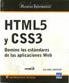 RECURSOS INFORMATICSO HTML5 Y CSS3 - DOMINE LOS ESTANDARES DE LAS APLICACIONES W