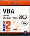 PACK RECURSOS INFORMÁTICOS VBA. DOMINE VBA EXCEL Y ACCES 2013 (2 VOLS)