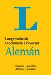 DICCIONARIO UNIVERSAL ALEMAN/ESPAÑOL