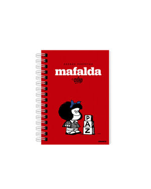MAFALDA AGENDA ROJA PERPETUA ANILLADA PAZ