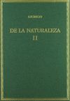 DE LA NATURALEZA. VOL. II. LIBROS IV-VI