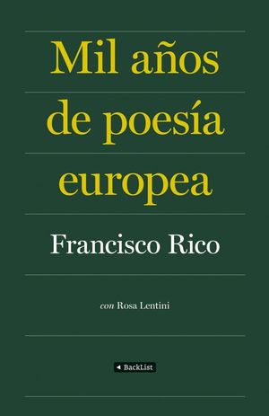 MIL AÑOS DE POESÍA EUROPEA