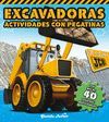 JCB. ACTIVIDADES CON PEGATINAS. EXCAVADORAS