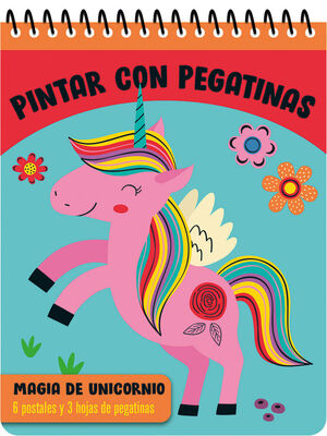 PINTAR CON PEGATINAS - MAGIA DE UNICORNIO