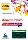 ADMINISTRATIVOS DE LA JUNTA DE ANDALUCÍA TURNO LIBRE. TEMARIO VOLUMEN 2