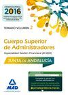 CUERPO SUPERIOR DE ADMINISTRADORES JUNATA ANDALUCIA 2 TEMARIO