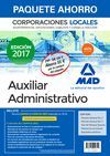 PAQUETE AHORRO AUXILIAR ADMINISTRATIVO DE CORPORACIONES LOCALES. AHORRO DE 55 