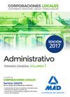 ADMINISTRATIVO  CORPORACIONES LOCALES 1 TEMARIO GENERAL