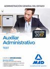 AUXILIAR ADMINISTRATIVO ESTADO TEST (EDICION 2017)