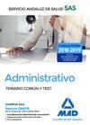 ADMINISTRATIVO SAS. TEMARIO COMÚN Y TEST