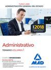 ADMINISTRATIVO DE LA ADMINISTRACIÓN GENERAL DEL ESTADO (TURNO LIBRE). TEMARIO VO