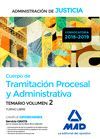 TRAMITACION PROCESAL Y ADMINISTRATIVA 2 TEMARIO