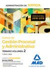 GESTION PROCESSAL Y ADMINISTRATIVA 2 TEMARIO