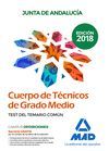 CUERPO DE TÉCNICOS DE GRADO MEDIO DE LA JUNTA DE ANDALUCÍA. TEST DEL TEMARIO COM