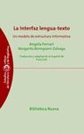 LA INTERFAZ LENGUA-TEXTO