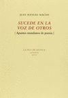 SUCEDE EN LA VOZ DE OTROS