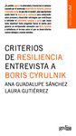 CRITERIOS DE RESILIENCIA