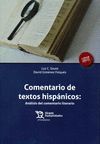 COMENTARIO DE TEXTOS HISPÁNICOS: ANÁLISIS DEL COMENTARIO LITERARIO