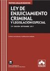 LEY DE ENJUICIAMIENTO CRIMINAL Y LEGISLACIÓN ESPECIAL