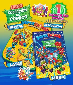 LIBRO DEL COLECCIONISTA DE CÓMICS SUPERTHINGS NEON POWER VERSIÓN LATA
