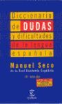 DICCIONARIO DE DUDAS Y DIFICULTADES DE LA LENGUA ESPAÑOLA