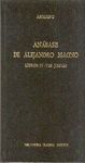 ANÁBASIS DE ALEJANDRO MAGNO. LIBROS IV-VIII INDIA