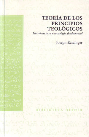 TEORIA DE LOS PRINCIPIOS TEOLOGICOS