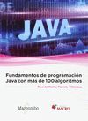 FUNDAMENTOS DE PROGRAMACIÓN JAVA CON MÁS DE 100 ALGORITMOS