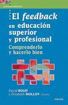 EL FEEDBACK EN EDUCACIÓN SUPERIOR Y PROFESIONAL