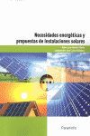 NECESIDADES ENERGETICAS Y PROPUESTAS DE INSTALACIONES SOLARE