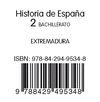 HISTORIA DE ESPAÑA EXTREMADURA 2 BACHILLERATO LA CASA DEL SABER