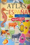 ATLAS DE ESPAÑA Y SUS ANIMALES CON PEGATINAS