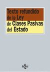 TEXTO REFUNDIDO DE LA LEY DE CLASES PASIVAS DEL ESTADO