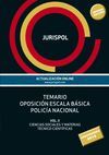 TEMARIO OPOSICIÓN ESCALA BÁSICA POLICÍA NACIONAL