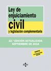 LEY DE ENJUICIAMIENTO CIVIL Y LEGISLACIÓN COMPLEMENTARIA