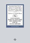 LECCIONES PARA EL ESTUDIO DEL DERECHO LOCAL EN EL GRADO