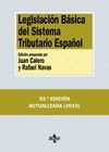 LEGISLACIÓN BÁSICA DEL SISTEMA TRIBUTARIO ESPAÑOL 2019