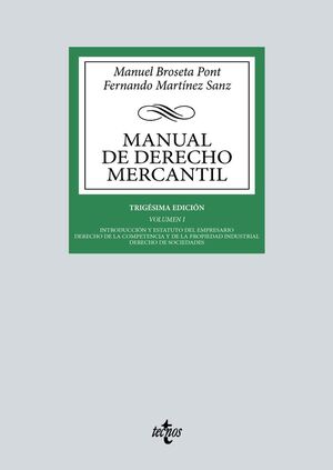 I.MANUAL DE DERECHO MERCANTIL